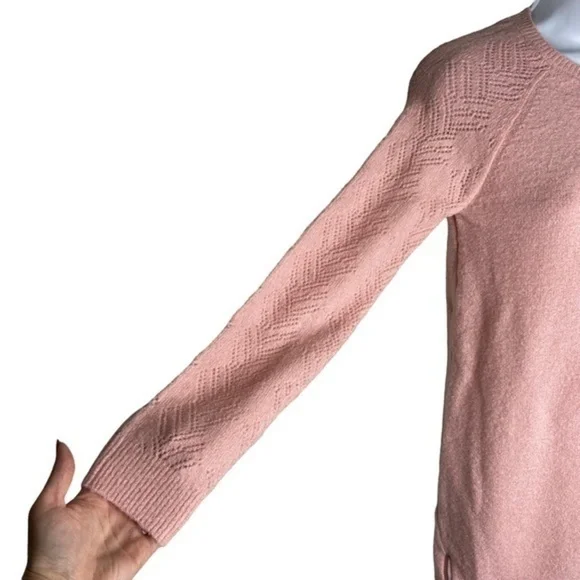 The Childrens Place Sweater Dress Light Plum Metallic Thread Knit Long Sleeve - Picture 5 of 13